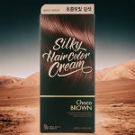 더페이스샵 헤어스타일 컬러링 스타일리스트 실키 헤어 컬러 크림 염모제 초콜릿빛갈색 1개 : 인스라이딩