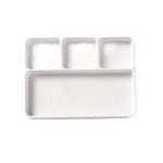 멜라민 식기 업소용 앞접시 양꼬치 3구 4칸 접시 : 우리집템