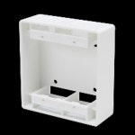 [2개묶음] 조명 PVC 사각 노출 스위치 박스 2개용 44mm 115x120 인테리어 설비 소방 통신 : gc
