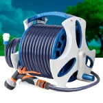 호스릴 수도호수 물호스릴 물호수 고급 베란다청소 50M 세차분사기 베란다정원워터건 : 지에스24