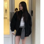 코드그라피 우먼 울 블루종 자켓블랙 : 원트커머스