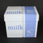 한국제지 밀크 A4 복사용지 75g 500매x5권 2500매, 1개 : 모두e샵