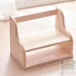 킵더업원 고무나무 2단 책꽂이 400 H6921 책상가구 우드책꽂이 책상선반 : 킵더업원