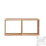 킵더업원 고무나무 1단 2칸 중블럭 책장 H6892 인테리어책꽂이 예쁜책꽂이 : 킵더업원