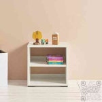 킵더업원 화이트 2단 협탁 H6411 침대탁자 현관협탁 : 킵더업원