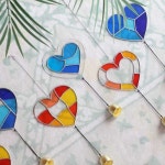 글라스아트 하트 썬캐쳐 체험 만들기 재료 유리 공예 스테인드 글라스 : 더굿즈스토어