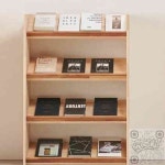 킵더업원 4단 고무나무 선반책장 770 H6728 책전시 원목전시대 책선반장 : 킵더업원