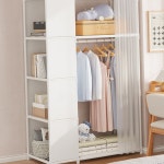 커버형 철제 간이 옷장 드레스 비키니 커버 옷장 조립식 이동식 : 샵레몬