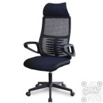 킵더업원 메쉬 헤드 블랙의자 J1281 사무실의자 : 킵더업원