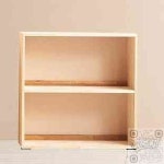 킵더업원 2단 2칸 고무나무 책장 H6404 사무실책장 : 킵더업원