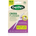 Dentek Cross Flosser - Plant-BASE 베이스d Dental Floss Sticks TEAR 이어-Resistant Interdental CLEAN 클린ing : 트립앤홈