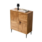 낮은 옷수납장 아기방 고무나무 원목장 750 A : 지푸라기몰