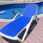 야외 접이식 썬베드 플라스틱 선베드 리조트 일광욕 수영장 : 아레노