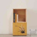 킵더업원 2단 고무나무 도어 수납장 400 H6662 수납정리함 : 킵더업원