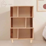 생활방 H6891 나무 3단 원목발 우측형 책장 공부방책장 사무실서랍장 : 생활방2