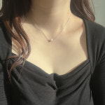 [자체제작 / 실버925] i022 Be nature 03 멜트앤플롯 오드리 진주 은목걸이 : 멜트 앤 플롯
