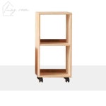 생활방 H6372 2단 2칸 나무 바퀴형 책장 수납책장 : 생활방2