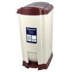 사무실쓰레기통 화장실휴지통 페달쓰레기통 패달형 사각 휴지통 30L 랜덤 : 투디앤