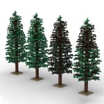 고급트리 크리스마스소품 인테리어 1344개 MOC 화이트 파인 세트 도시 빌딩 블록 선물 성인용 DIY : 해피드림랜드