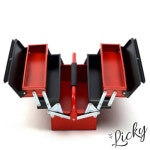 LI 철제 3단 공구박스 공구수납함 : 럭키인터내셔널