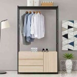 킵더업원 시스템 행거 드레스룸 D 1200 G5192 원룸행거 옷방인테리어 : 킵더업원