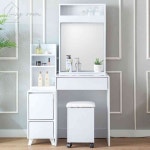 생활방 G1261 LED 수납 서랍 화장대 800 (거울포함) 800화장대 : 생활방2