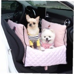 SMBL 애견 푹신 카시트 핑크 뒷자석가능 조수석 중형견 : 똑똑추천샵