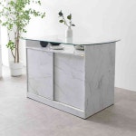 생활방 G8174 강화유리 슬라이딩 홈바 1200 홈카페테이블 홈바인테리어 : 생활방2