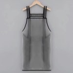 TPU방수 미용앞치마 미용실 용품 반투명 메쉬 헤어 앞치마 : 디마크스토어