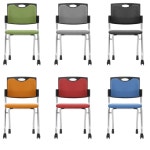 주민센터 창구 상담 팔걸이 없는 반고정의자 직장인 강의실 학원 독서실 : 원픽트리