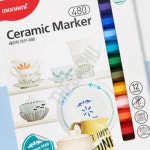 머그컵꾸미기펜 세라믹페인팅마카 세라믹 마카 480 12색세트 1.4mm 개 : 라사슈2
