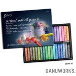가누웍스 소프트오일파스텔 36색 명암표현 갤러리작업 일러스트 : 가누웍스