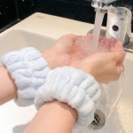 세안밴드 손목 극세사 물흘림방지 세수 머리 물방울 세탁방지 5세트 : 히먼웍스