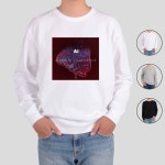 맨투맨 인공지능 4차산업혁명 그림 AI10 디자인 커플티셔츠 단체복 수련회복 모임티셔츠 : 머니4레드