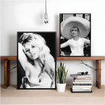 포스터 브리짓에 그림 방수 수집품 내구성 프랑스 캔버스 영화 도트 배우 : 리마109