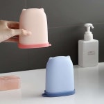 실리콘 수영장 여행용 비누 비누곽 보관함 통 케이스 각 비눗갑 : 고래 마트