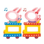 토끼 사진 유아 어린이집 이름표 네임스티커 명찰 스티커 5매 : 고래 마트