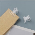 부자상점 투명집게 1호 2호 1P 투명클립 영수증홀더 : 특가할인상점