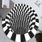 LB 싱크홀 3D 입체 착시매트 트릭아트러그 도트매트 : 라베로몰