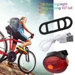 107 전조등 라이트 후미등 USB 충전 자전거ijk998 : 핑크미S