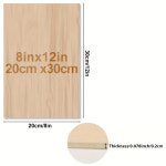 나무 공예 막대기 취미 조각 공예용 목재 4/8/12/24/48개 - 20x30cm 매끄러운 표면의 2mm 두께 합판 레이저 컷 사각형 패널 : 오름상상회