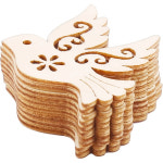 나무 공예 막대기 취미 조각 10/20 비둘기 장식품 대마 밧줄과 새 모양 갈색 합판 홈 Hangi : 호호호컴퍼니