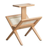 애쉬 원목 라탄 협탁 일본식 수납장 인테리어 테이블 월넛 수납 기타 : 바름스토어9