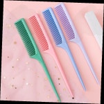 헤어 꼬리빗 파스텔 컬러 가르마 정리 미용 전용 세팅 빗 : 재이재이팝