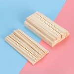 나무 공예 막대기 취미 조각 수제 빌딩 모델 계산 스틱 교육용 장난감 사각형 막대 DIY 선물 10 개 30 : 램프의요정찌니