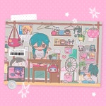 무디클럽 소녀의 아지트 투명 스티커 : 소소로와