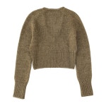 가니 브이넥 리브 헴 크롭 풀오버 스웨터 J1884 252 : 어도어럭스