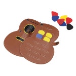 휴대용 기타 피크 파우치 보관함 수납 케이스 PU가죽 홀더 용품 : 다팜1000