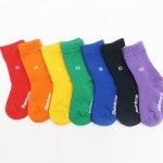 양말 아동 키즈 유아 학생 7족 무지개색 일곱색깔 어린이 색깔 : 아침의 선물