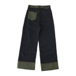 가니 와이드 컷프 헴 데님 진 J1907 252 : 어도어럭스